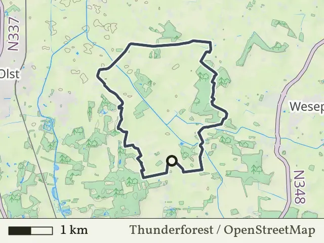 Groene route vanaf Eikelhof, Olst