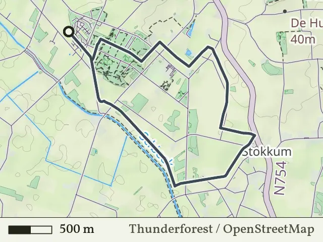 Oranje route vanaf Kattenberg, Markelo