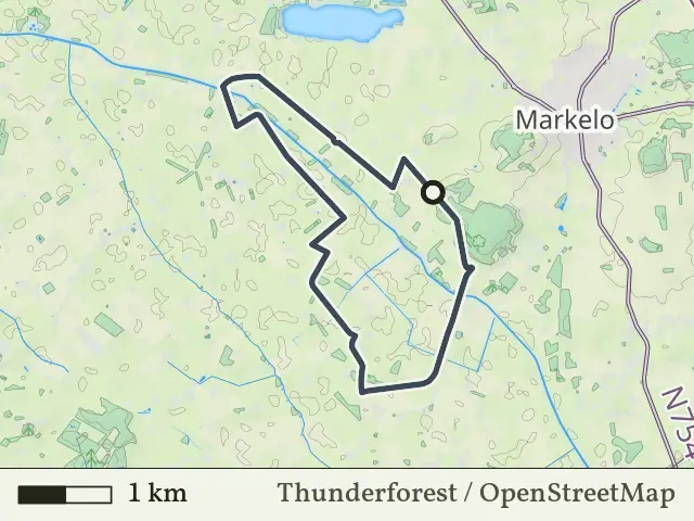 Rode route vanaf Kattenberg, Markelo