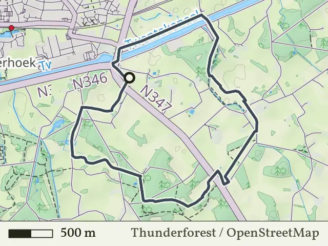 Oranje route vanaf Kerspel Goor, Markelo