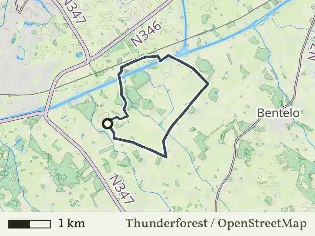 Gele route vanaf Kwartierdorp, Markelo