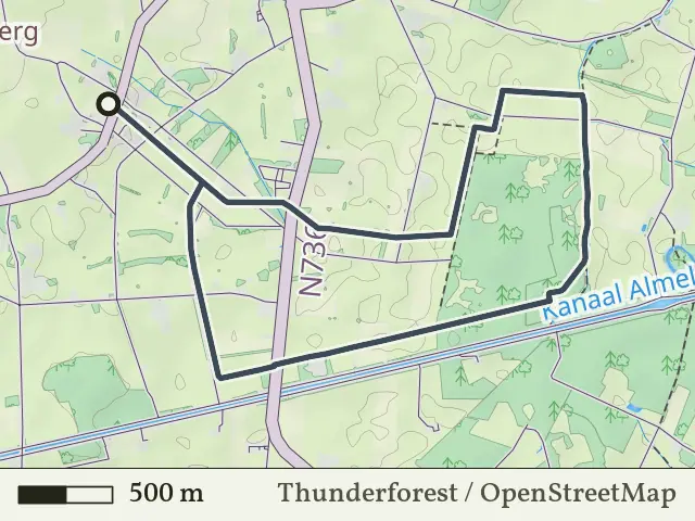 Groene route vanaf Groot Agelo, Agelo
