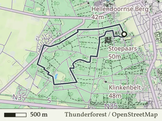 Blauwe route vanaf Stoepaars, Hellendoorn