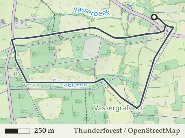 Blauwe route vanaf Hazelbekke, Nutter