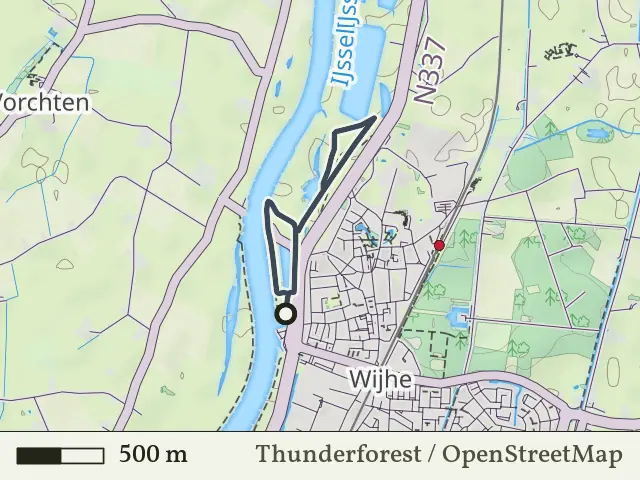 Rode route vanaf Wijhe, Salland