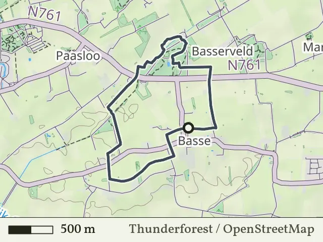 Oranje route vanaf Basse, Weerribben-Wieden