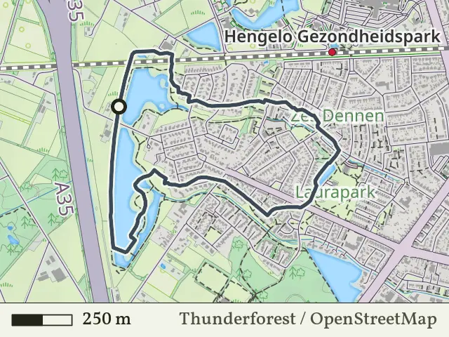 Blauwe route vanaf Genseler, Hengelo