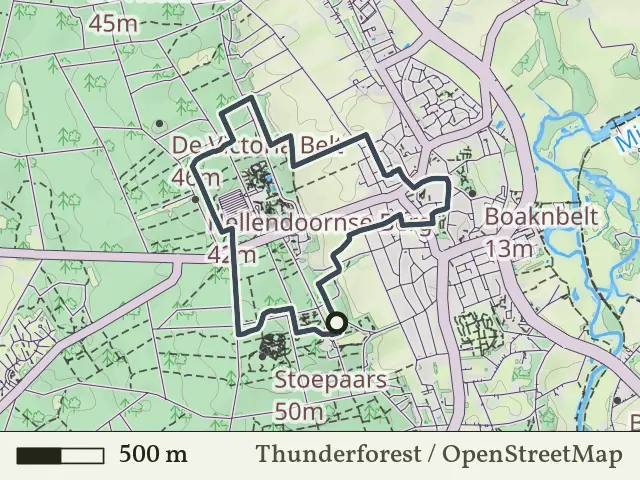 Gele route vanaf Stoepaars, Hellendoorn