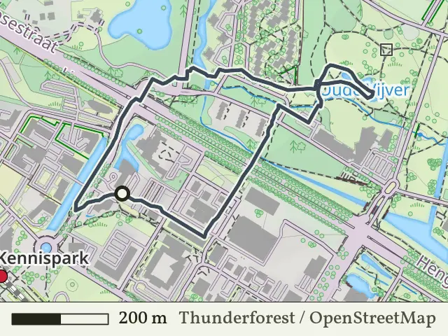 Groene route vanaf Kennispark, Enschede