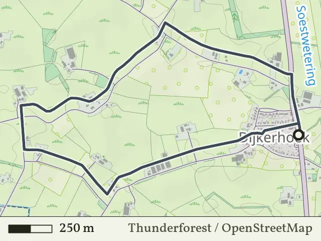 Gele route vanaf Dijkerhoek, Salland
