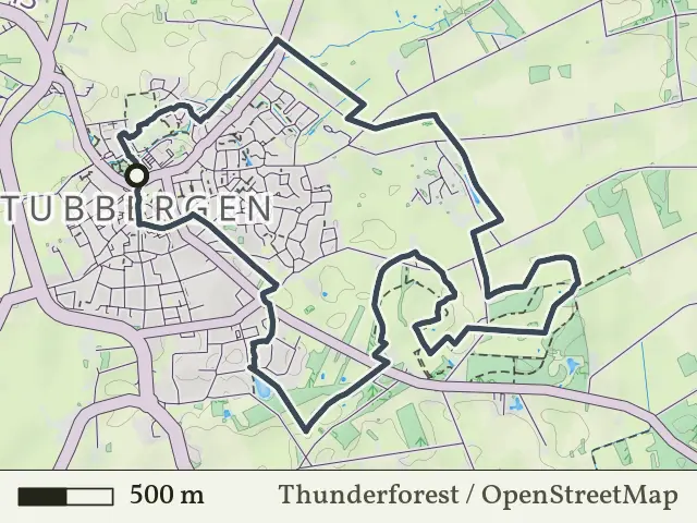 Gele route vanaf Tubbergen, Geesteren