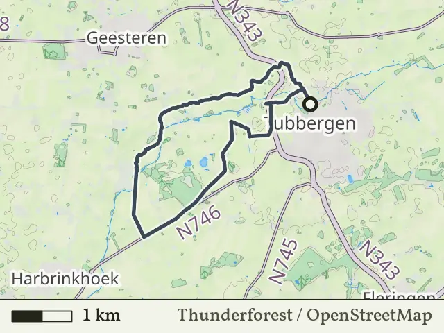 Groene route vanaf Tubbergen, Geesteren