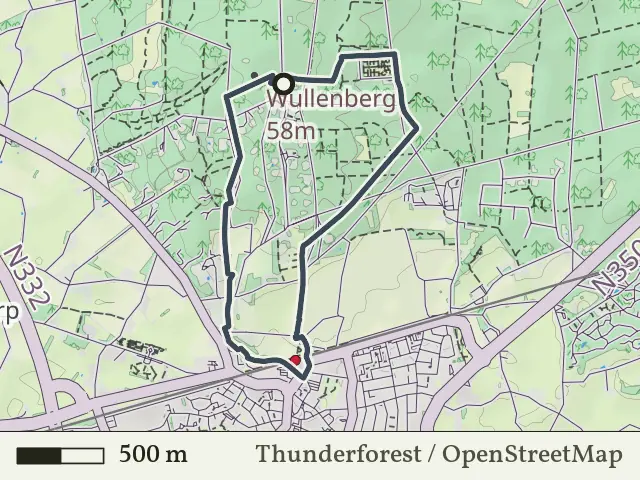 Paarse route vanaf Holterberg, Holten
