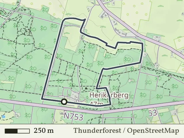 Paarse route vanaf Herikerberg, Markelo