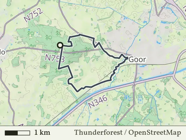 Rode route vanaf Herikerberg, Markelo