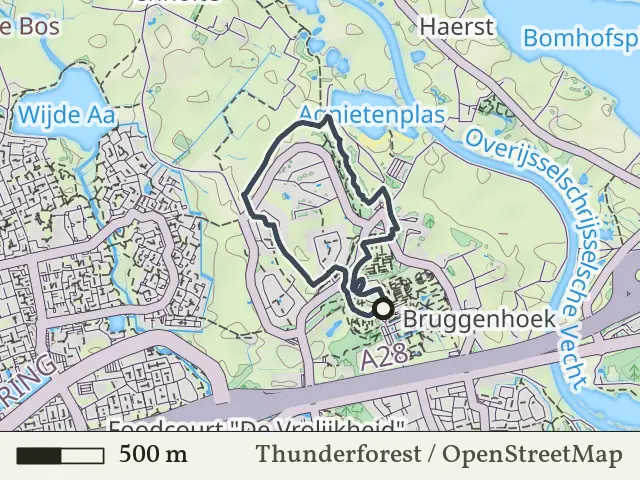 Groene route vanaf Berkum, Zwolle