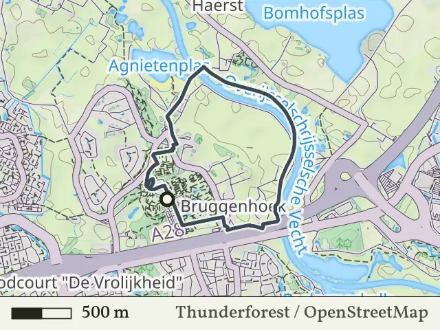 Oranje route vanaf Berkum, Zwolle