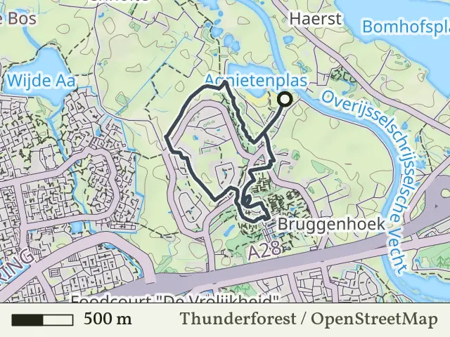 Groene route vanaf Agnietenberg, Zwolle