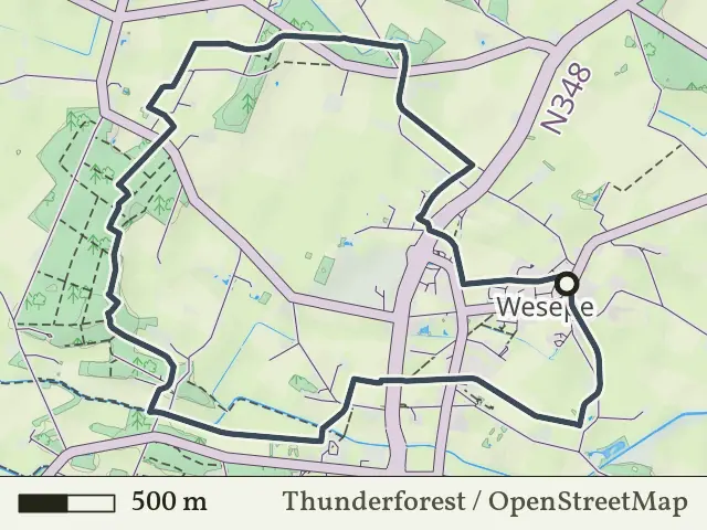Gele route vanaf Wesepe, Salland