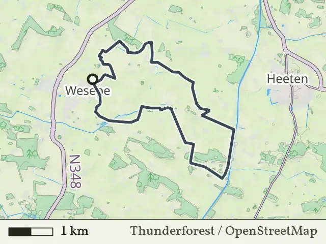 Groene route vanaf Wesepe, Salland