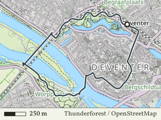 Oranje route vanaf Deventer, Salland