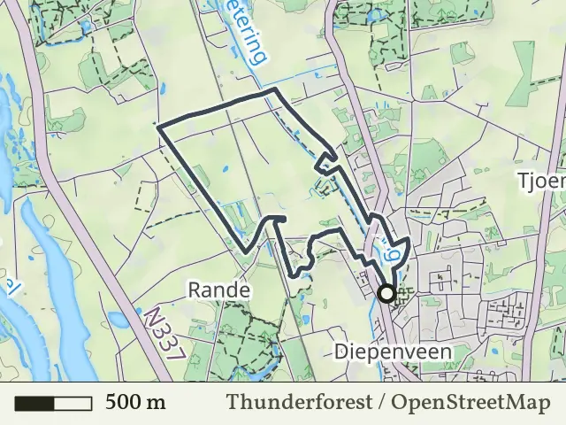 Groene route vanaf Diepenveen, Salland