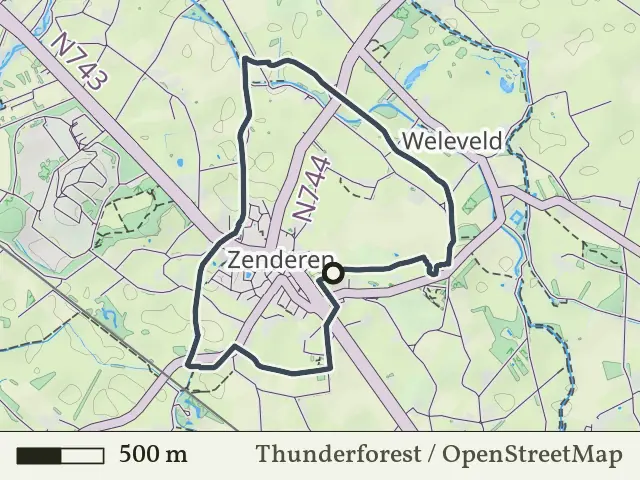 Blauwe route vanaf Zenderen, Zenderen