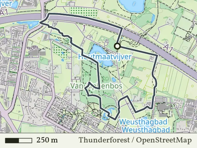 Blauwe route vanaf Weusthag, Hengelo