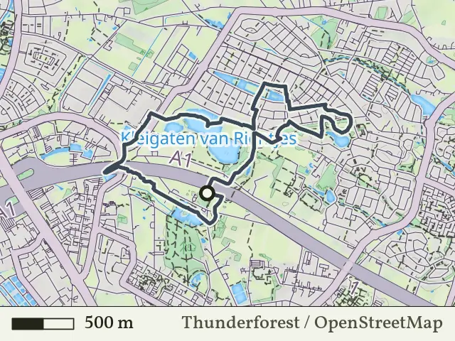 Gele route vanaf Weusthag, Hengelo