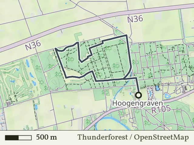 Rode route vanaf Stegeren, Ommen