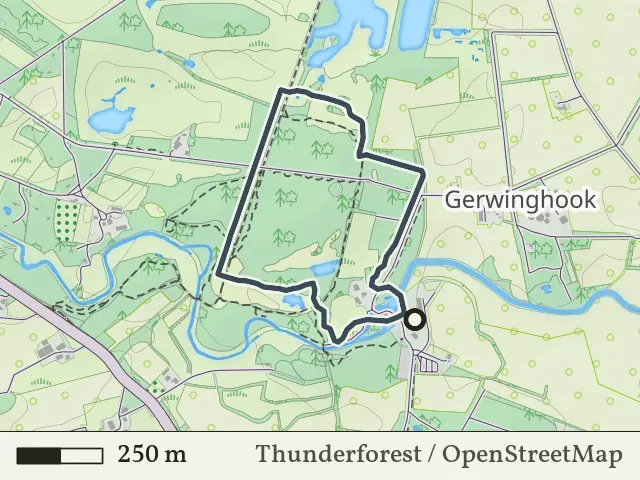 Rode route vanaf Haarmühle, Haaksbergen