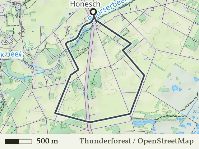 Gele route vanaf Honesch, Haaksbergen