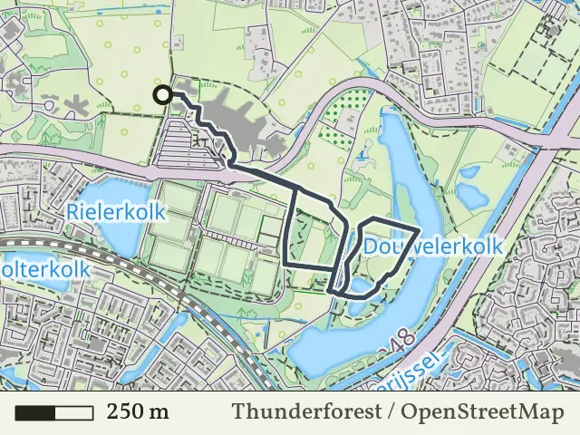 Oranje route vanaf Rielerenk, Deventer