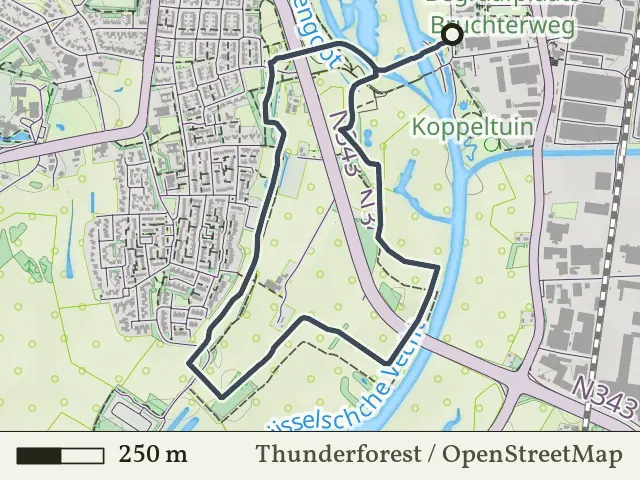 Oranje route vanaf De Koppel, Hardenberg