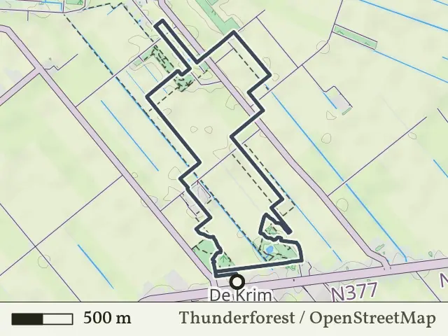 Gele route vanaf De Krim, Hardenberg Oost