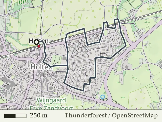 Oranje route vanaf Holten, Rijssen/Holten