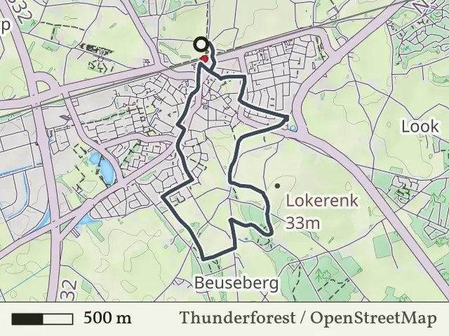 Rode route vanaf Holten, Rijssen/Holten