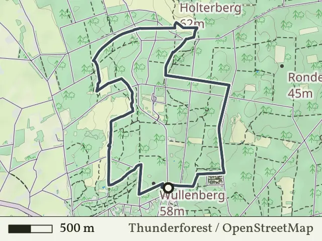 Gele route vanaf Holterberg, Holten