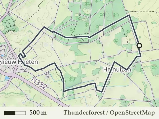 Groene route vanaf Helhuizen, Holten