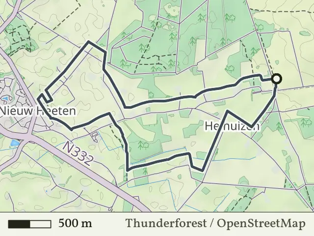 Oranje route vanaf Helhuizen, Holten