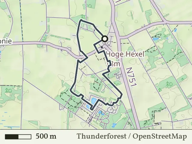 Gele route vanaf Hoge Hexel, Wierden