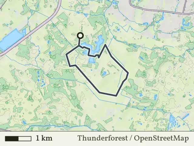 Blauwe route vanaf Het Rutbeek, Enschede