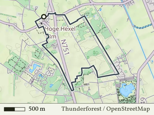Groene route vanaf Hoge Hexel, Wierden