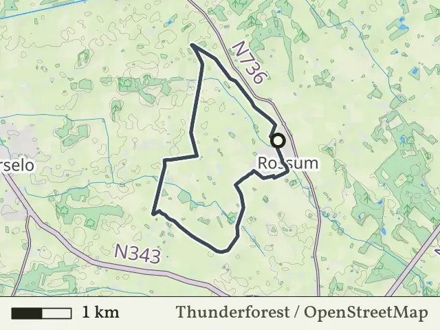 Oranje route vanaf Rossum, Rossum