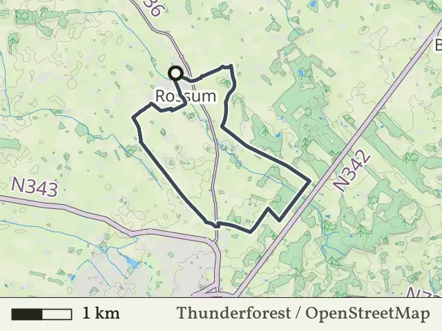 Paarse route vanaf Rossum, Rossum