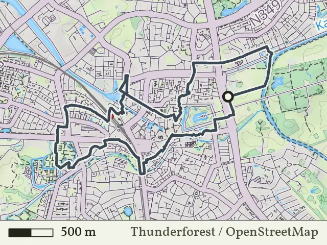 Blauwe route vanaf Huize Almelo, Almelo