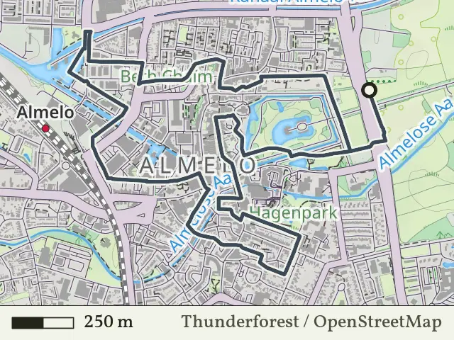 Oranje route vanaf Huize Almelo, Almelo
