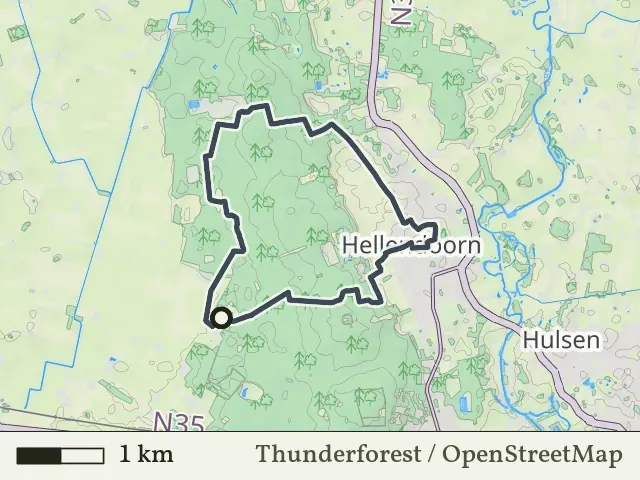 Oranje route vanaf Hellendoornse Berg, Haarle