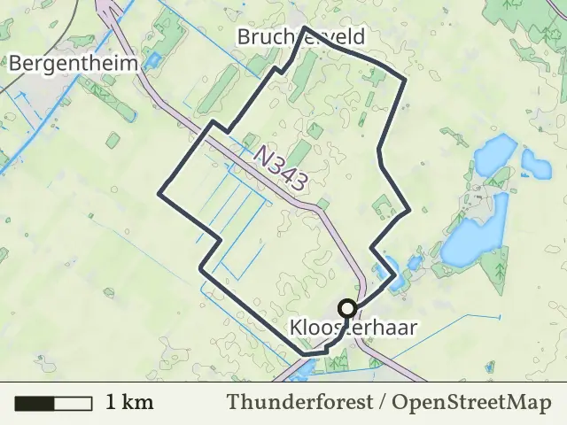 Oranje route vanaf Kloosterhaar, Vriezenveen