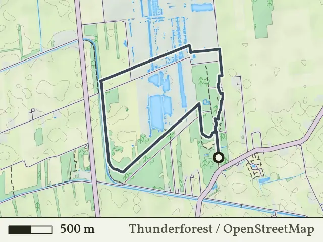 Gele route vanaf De Pollen, Bruinehaar
